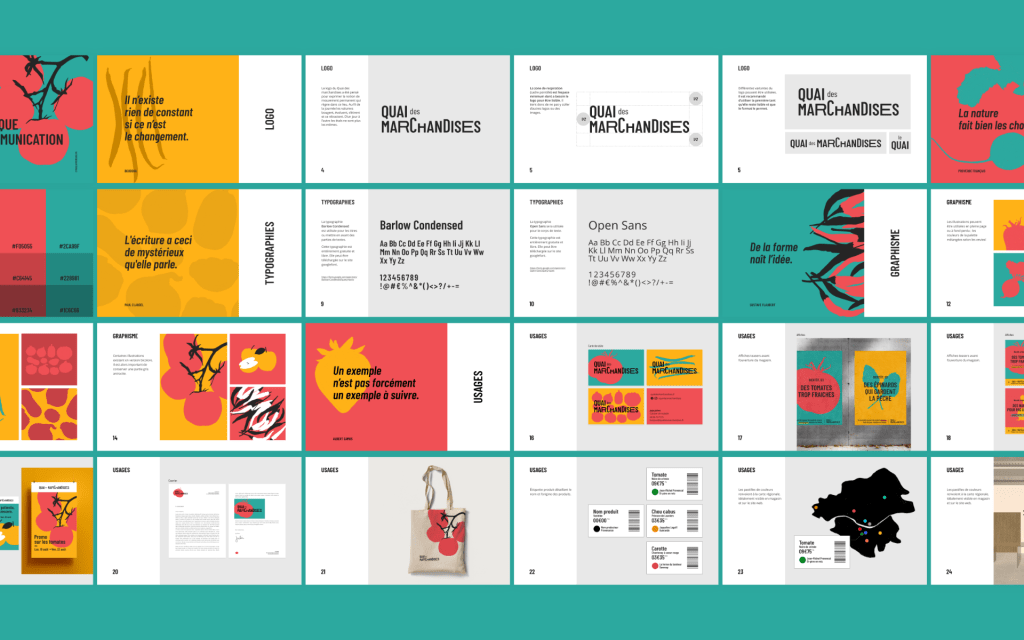 Charte graphique du Quai des Marchandises