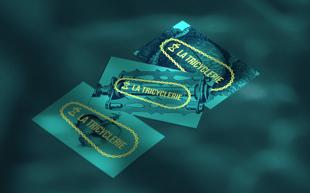 cartes de visite de la Tricyclerie